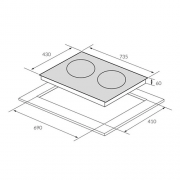 Bếp từ đôi Eurosun EU-T256Max